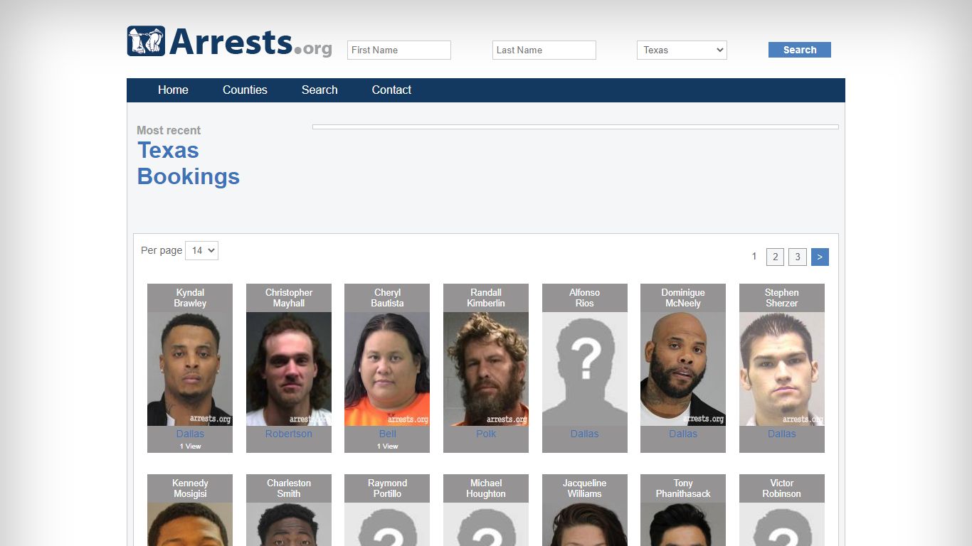 Search Texas Texas Jail Arrest Records